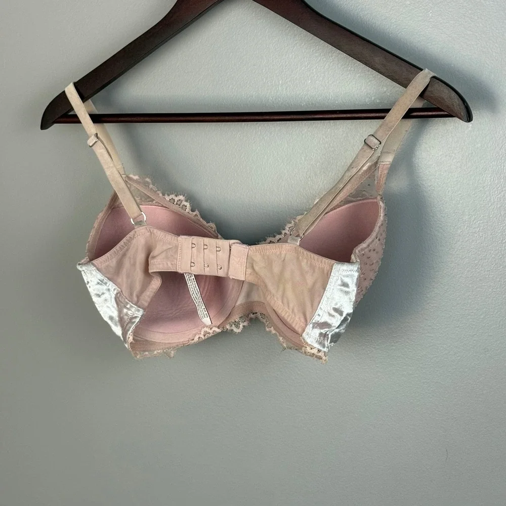 Victoria's Secret‎ Dream Angels 32DD Pink Lace Lined Demi Underwire Bra